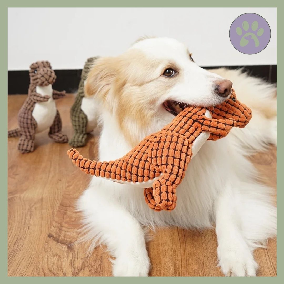 Peluche-pour-chien-FrienDino-dinosaure-rassurante