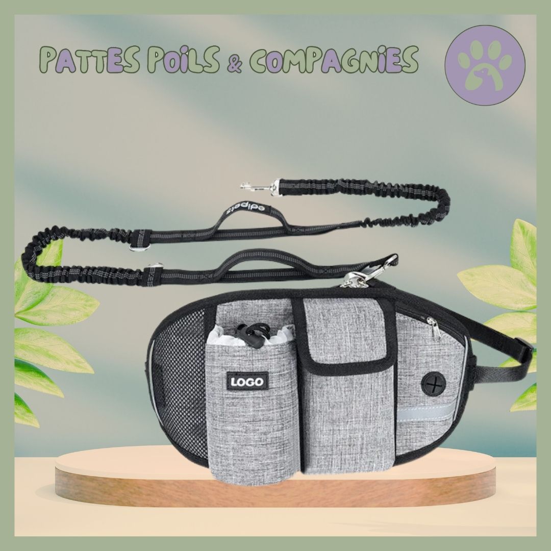 Laisse mains libres pour chiens | Free - Leash™ - Pattes Poils & Compagnies