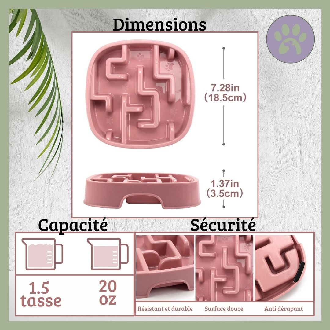 Gamelle anti glouton chat | DigestSlow™