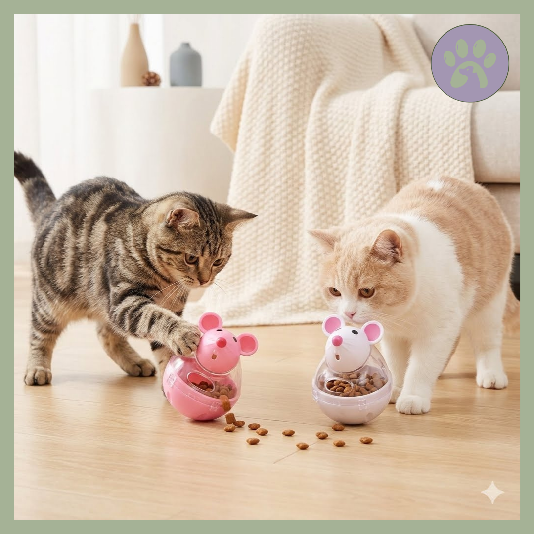 Gamelle-lente-Slow-Mice-avec-chats-qui-jouent