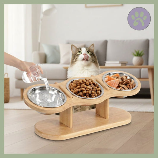 Gamelle triple en bois