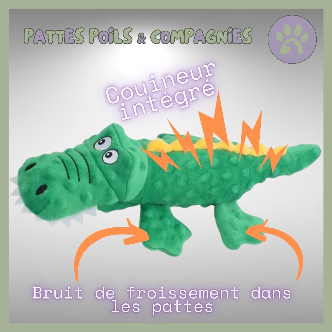 Jouet-de-peluche-pour-chien-Squeaky-Pet-Crocodile-son