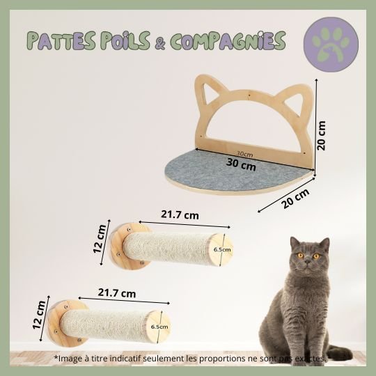 Accessoires d'escalade pour chat | Climbing - Cat - Air™ - Pattes Poils & Compagnies