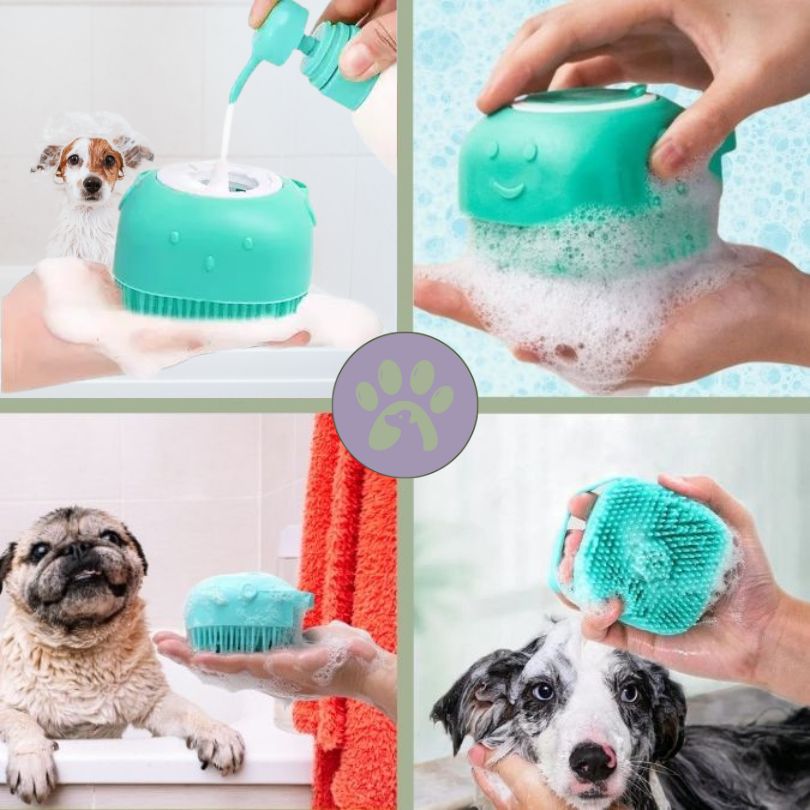 Brosse de bain pour chien | Brossy - Pet™ - Pattes Poils & Compagnies