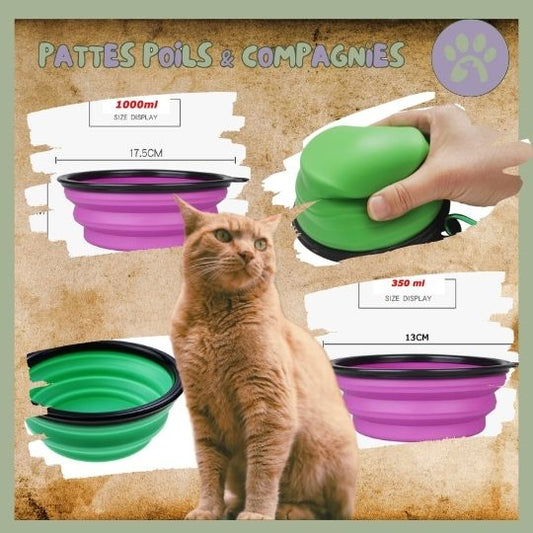 Gamelle de voyage pour chat | Travel - Bowl™ - Pattes Poils & Compagnies