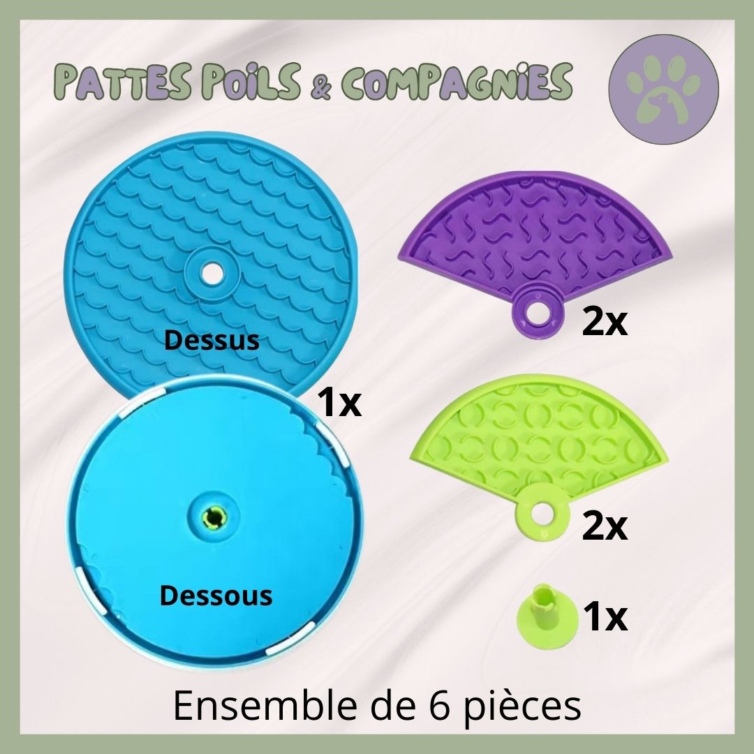 Gamelle/jeu d’alimentation lente | Eat - Slow™ - Pattes Poils & Compagnies