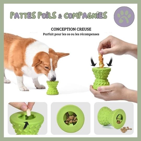 Jouet pour chien anti - glouton | Cône - O - Jeu™ - Pattes Poils & Compagnies